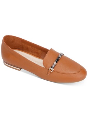 Женские кожаные мокасины без шнуровки KENNETH COLE из коричневой смолы Bar Balance, 8 М