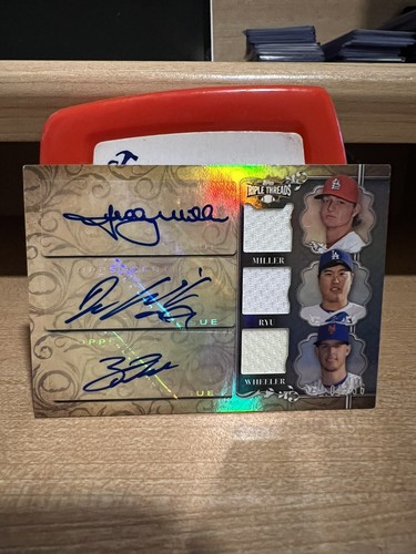正規店仕入れの Threads Triple Topps 2013 Baseball Wheeler Autograph Relic ゲームセンター・ゲームカード