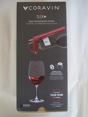 Coravin Timeless Six + Plus Wine Preservation System - Burgundy (112336) - NEW