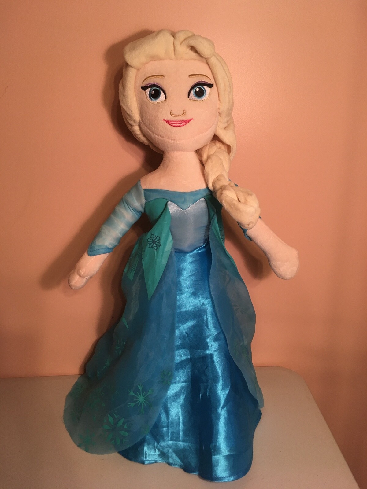 Disney Frozen Elsa Plush Doll Very Large 20 Standing Doll Gemmy