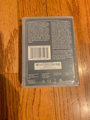 Imation 27127 - 500GB RDX / RD1000 Hard Drive Cartridge - New Sealed Removable