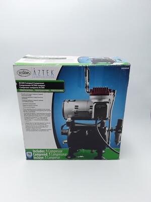 TESTORS AZTEK AC500 AIRBRUSH COMPRESSOR W/ TANK 50205A 