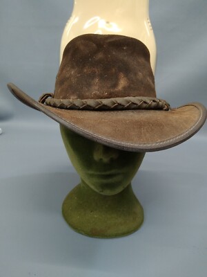 Australia s Leading Leather Hat  Genuine Steer Hide Hand Made Size XL