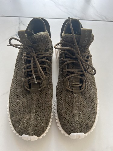 Size 11.5 - adidas Tubular Doom Sock Primeknit Trace Olive
