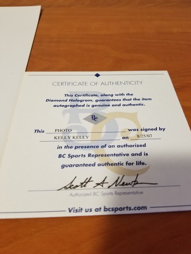 Kelly Kelly Signed 8x10 WWE Diva Photo Autographed COA BCSports