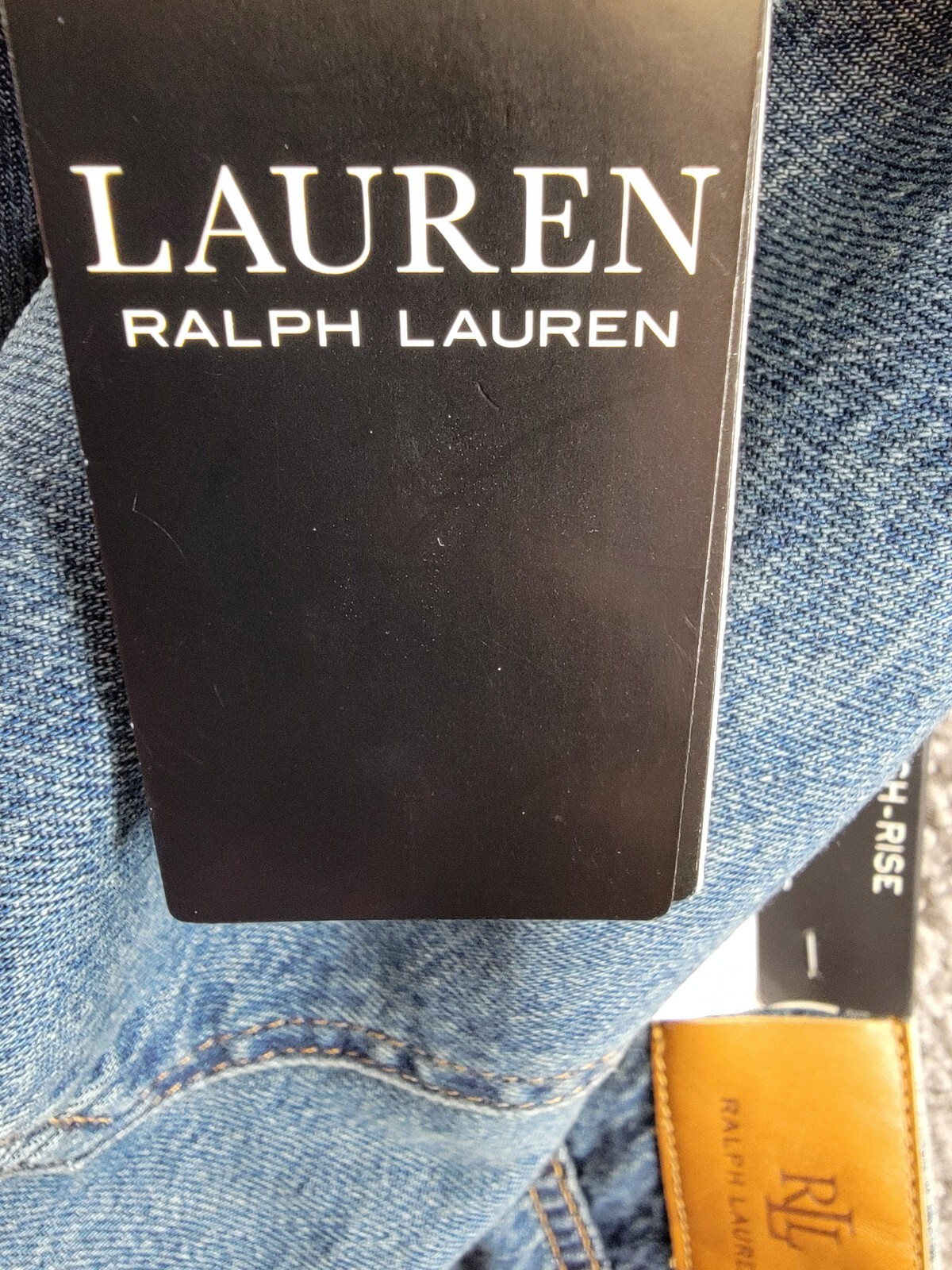 Lauren Ralph Lauren High-Rise Flare Jeans Women's 6 Dusk Indigo Denim Button Fly - Picture 17 of 18
