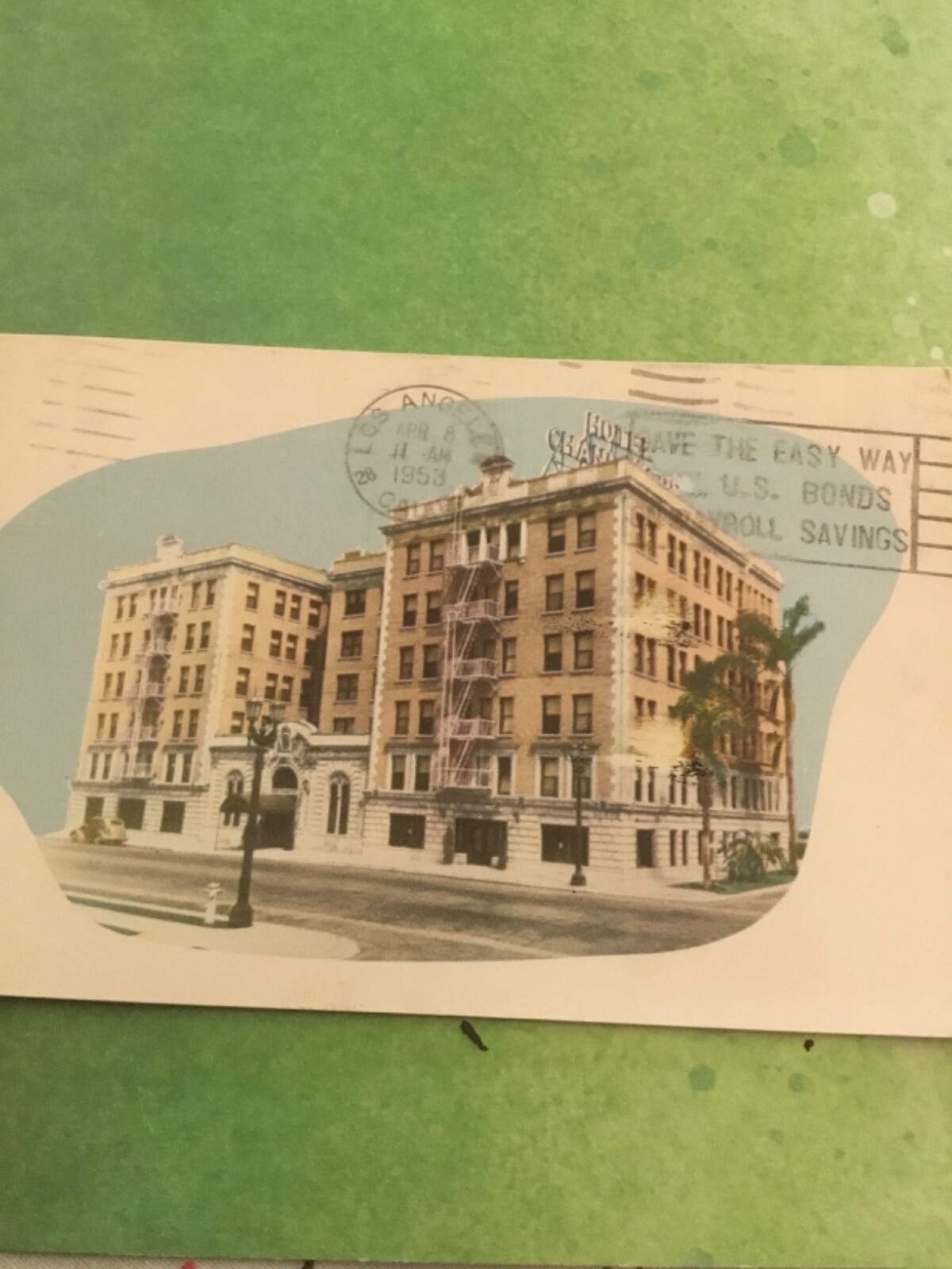 洋書 COLLECTING THE 1950S Early vintage, used postcard, historical building, junk