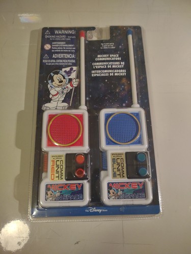 Disney Mickey Mouse Space Communicators Walkie Talkie Set VINTAGE Sealed