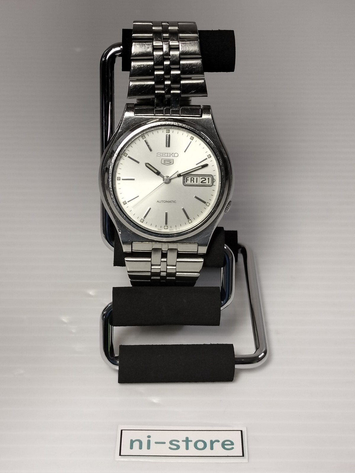 SEIKO 5 AUTOMATIC 7S26-0540 Silver Dial Mens Day/Date Watch