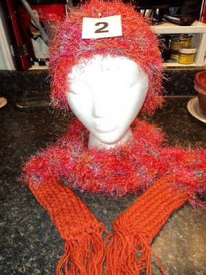 11 Sparkly Hand Knitted Hat & Scarf Sets, Selling 1 at a Time