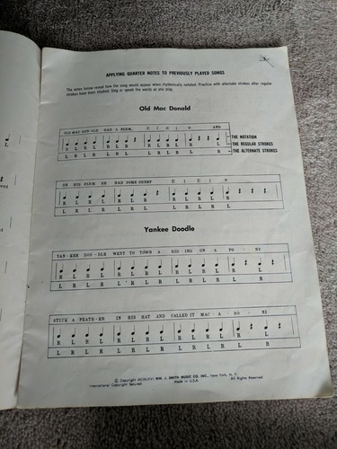 RARE Vintage Christie's Beat Easy Drum Method Part 1 A Musical Approach
