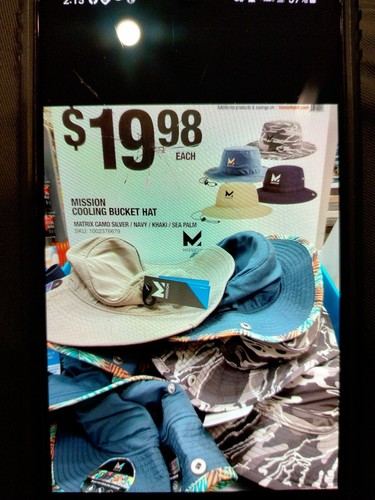 Mission 109413 Cooling Bucket Hat - SEA PALM - 109413 - HYDROACTIVE - UNISEX