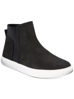 KENNETH COLE Женские черные кроссовки без шнуровки в смешанной технике Jodi с круглым носком 9