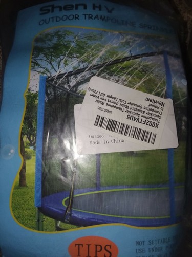 Trampoline Sprinkler 40ft Toy for Kids Trampoline Spray Water Park Fun Summer