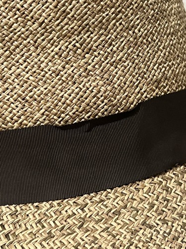 MAKINS NYC BEIGE FEDORA TRILBY USA MADE HAT STRAW