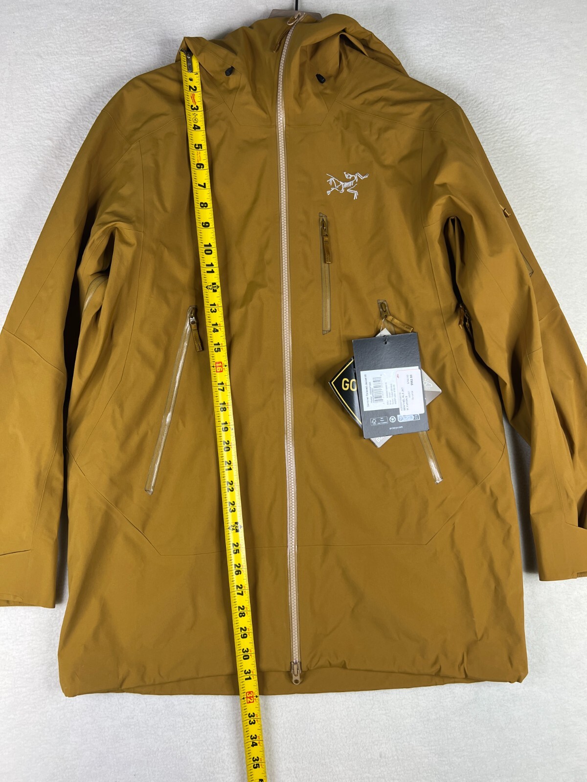 Pre-owned Arc'teryx Sentinel Relaxed Jacket Women's Size Small Yukon Gold Goretex Ski