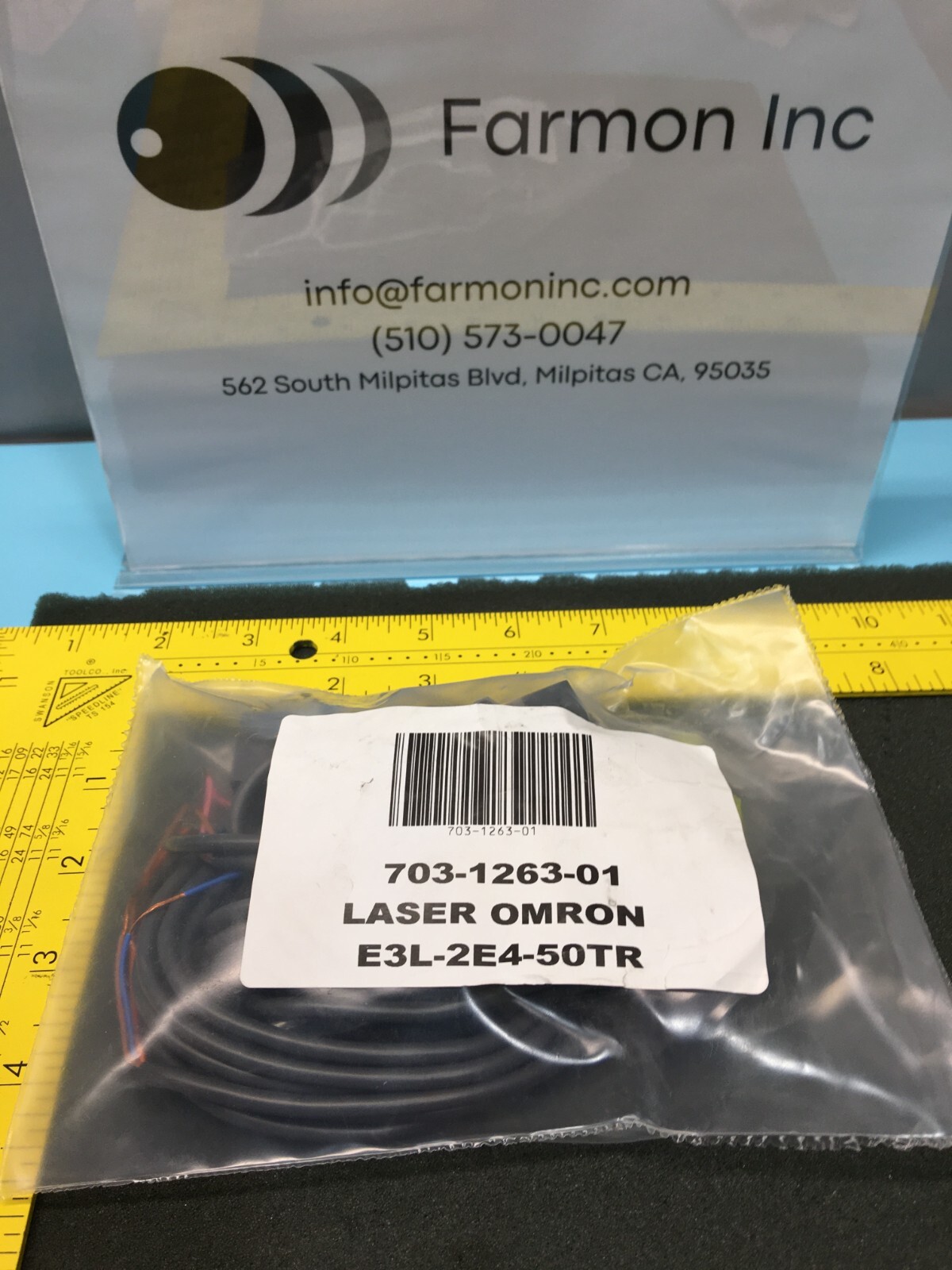OMRON E3L-2LE4-50 OMRON E3L-2DE4-50 LASER PHOTOELECTRIC SWITCH SENSOR, 128306