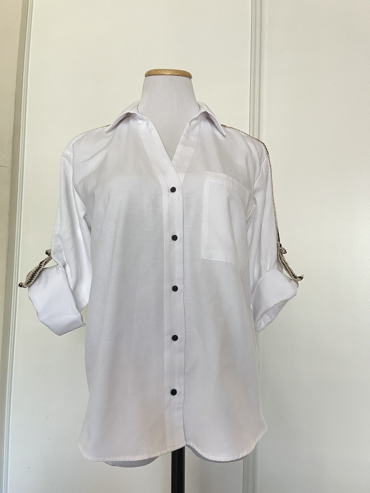 zara basic button down
