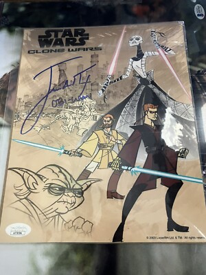 obi wan kenobi clone wars autograph Photo