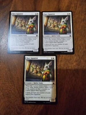 MTG Hare Apparent x3, NM-Mint, English Foundations