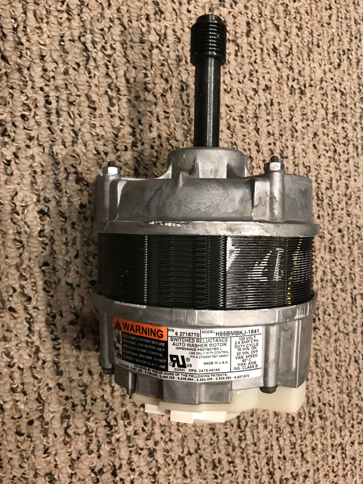 Maytag Washing Machine Motor, NEW Old Stock, H55BMBKJ-1841