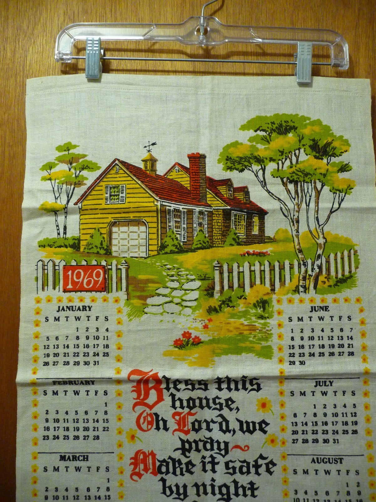 1969 Linen calendar