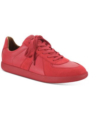 INC Mens Red Padded Harlan Round Toe Platform Lace-Up Athletic Sneakers 12