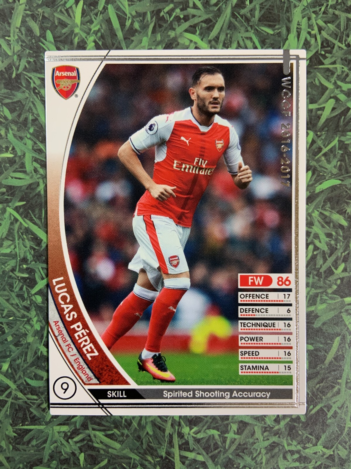 Panini WCCF 2016-17 Lucas Perez Arsenal Extra Football