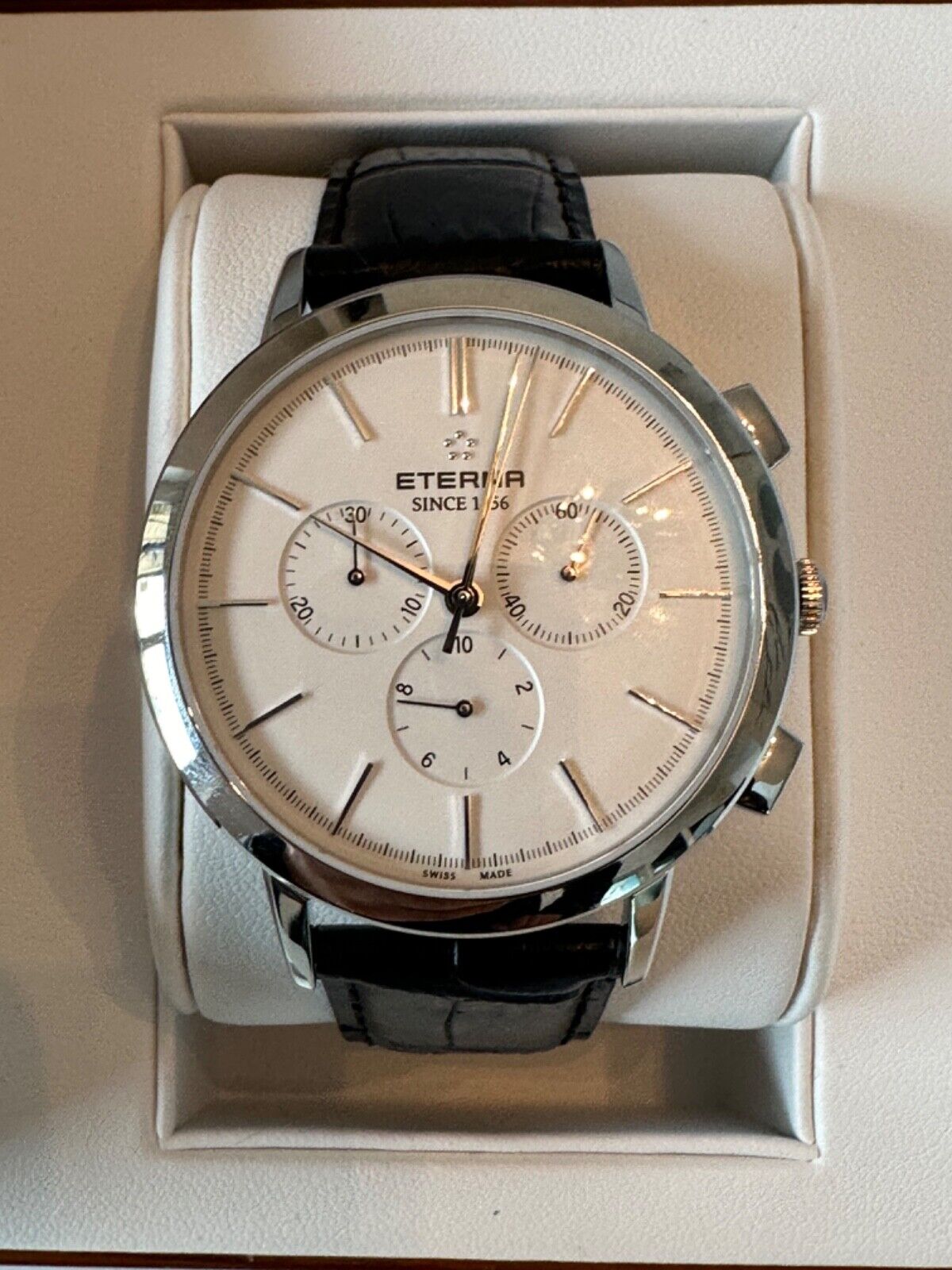 ETERNA ETERNITY QUARTZ CHRONOGRAPH 42MM 11276041101383 BRAND NEW WITH TAGS eBay