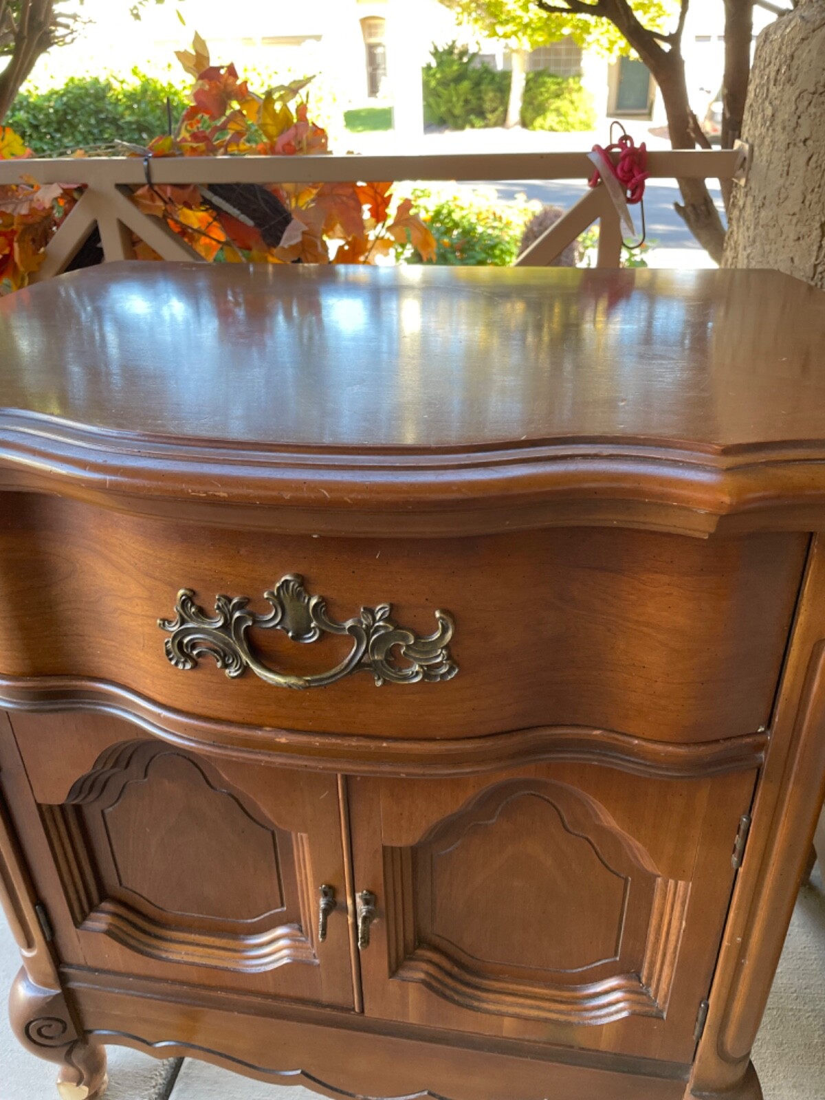 Bassett cherry vintage nightstand furniture | eBay