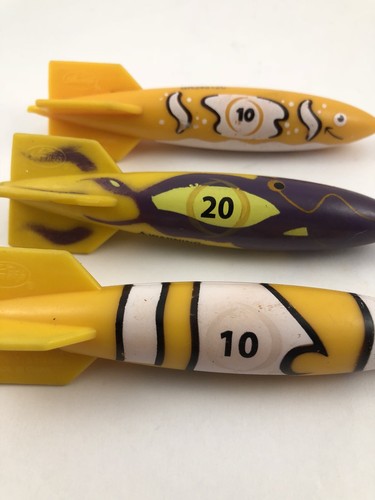 Swim Wings 3pcs Toypedo Bandits Toy Torpedo  Sticks Swimming Pool Bathtub