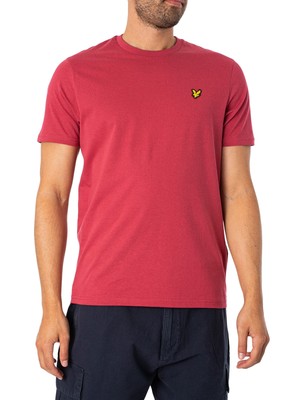 

Мужская футболка без принта Lyle - Scott, розовая, Розовый, TS400VOG-W905