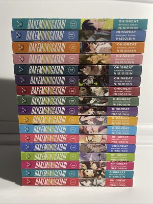 Bakemonogatari - Volume 1-17 set - Manga English Oh! great Nisio Isin Vertical