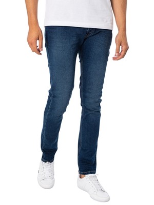 

Мужские джинсы Diesel D-Luster Slim, синие, Синий, 0EKAV-01