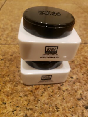  2 ERNO LASZLO HYDRATE & NOURISH HYDRA-THERAPY GEL CREAM Memory Sleep Mask 15ml 