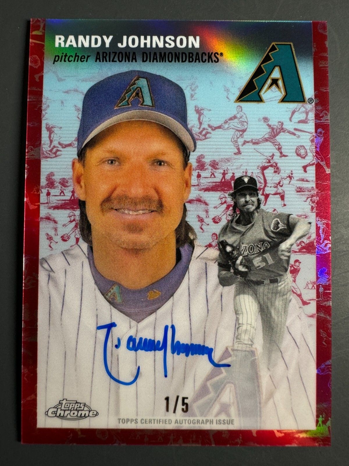 2023 Topps Chrome Platinum Toile Cream/Red Refractor CPA-RJ Randy