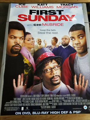 First Sunday  Oroginal  MOVIE DVD 27'' X 40'' POSTER New Rolled