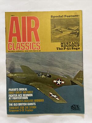 1972 June Air Classics Magazine Twilight For The Stoof: Grunman S2E. (CP106-7)