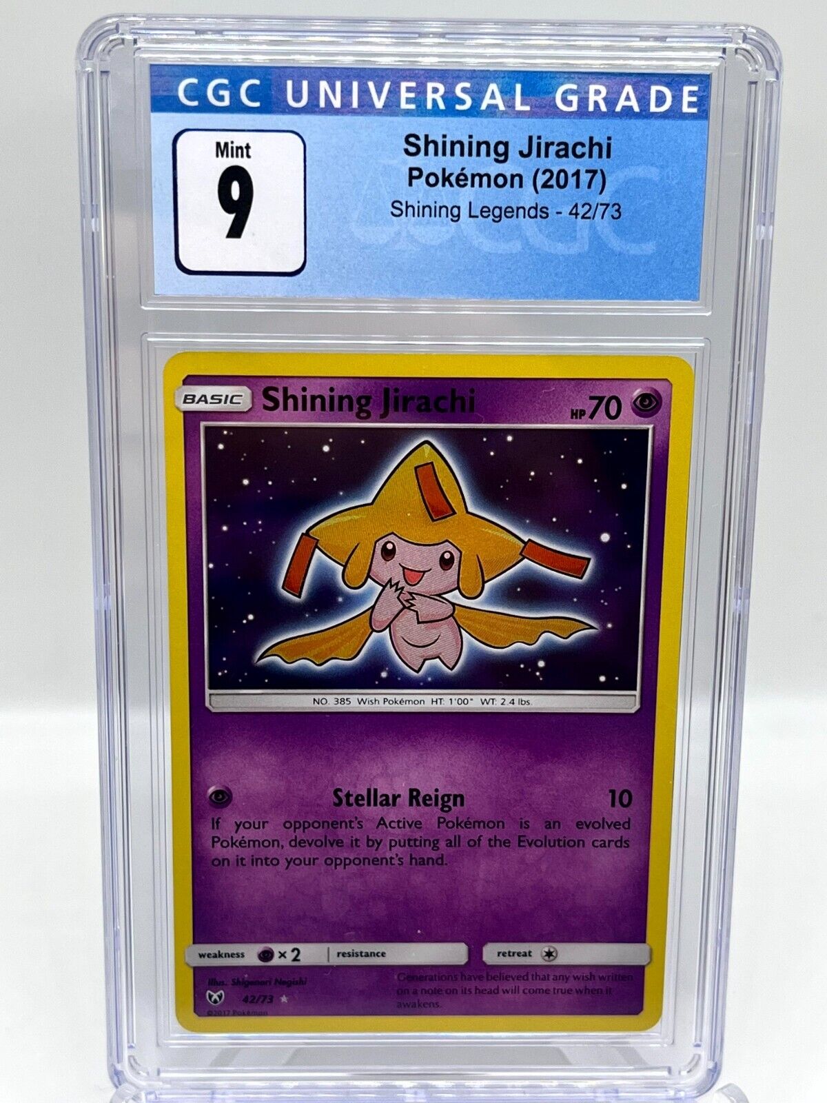Shining Jirachi 42/73 Shining Legends Holo Shiny Pokemon Shining Jirachi 42/73 Shining Legends Holo Shiny Pokemon