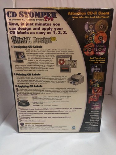 CD Stomper Pro The Ultimate CD Labeling System Software Factory Sealed