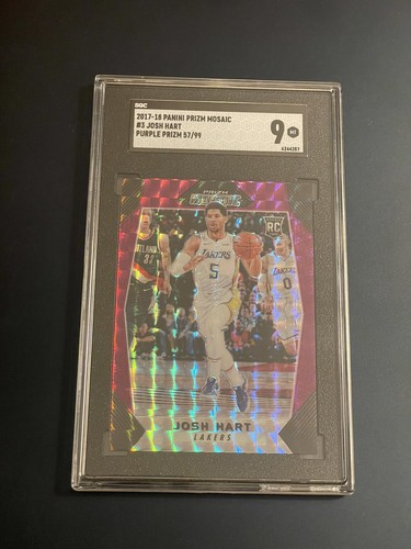 2017-18 Mosaic Josh Hart Rookie RC #3 Purple Prizm /99 Color