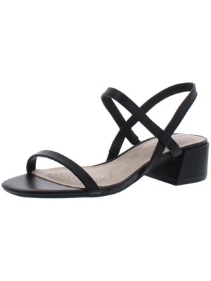 KENNETH COLE NEW YORK Женские черные кожаные сандалии Maisie без шнуровки с ремешком на пятке 8,5 м