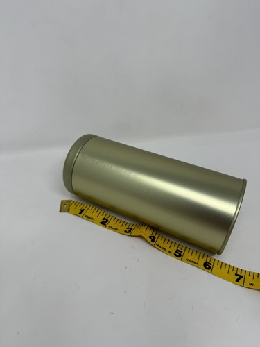 12 oz. Aluminum Can Canister With Lid 6” Tall Storage Flower Arranging Gold New