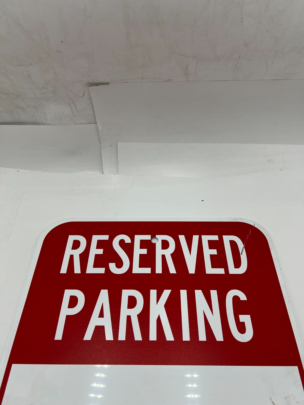 Genuine Sigo Signs Reserved Parking Food Staff SC-9307-18 12" x +-18" Metal