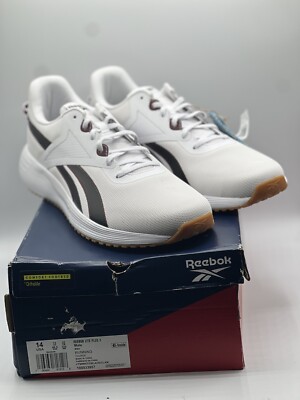 Reebok Lite Plus 3.0 WHITE BLACK CLAMA Running Shoes Sneakers Men's Size 14 NIB