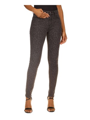 MICHAEL KORS Womens Gray Denim High Rise Stretch Belt Loops Skinny Jeans 2