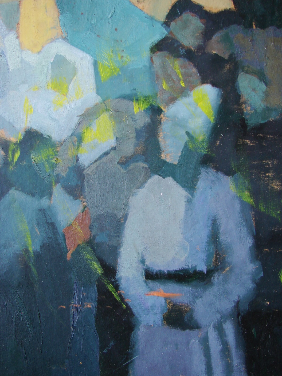 Ukrainian Soviet Oil Painting cubism postimpressionism historical figure Cossack