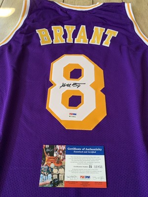 kobe autographed jersey