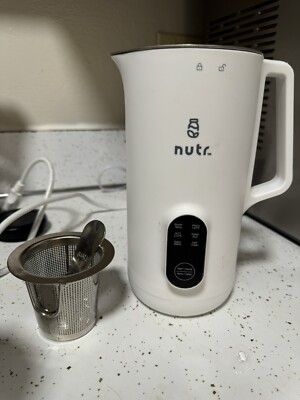 NUTR N2W Single Serving Nut Milk Maker Homemade Almond Oat Coconut Power Cord