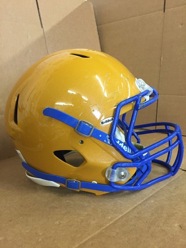 USED RIDDELL SPEED FOOTBALL HELMET - LARGE  - METALLIC SUNFLOWER GOLD